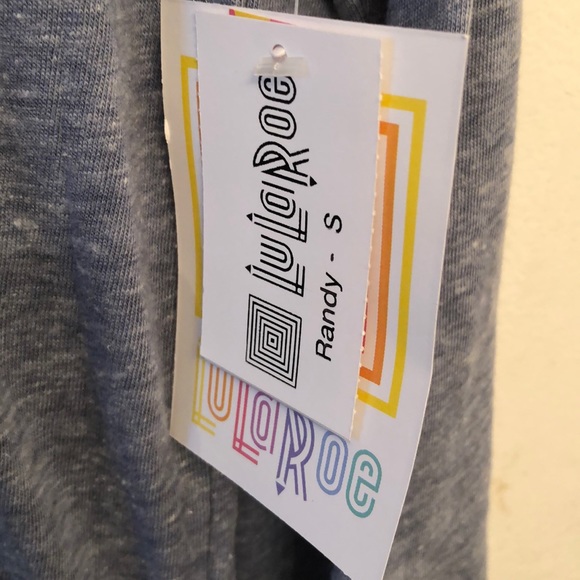 Lularoe Randy T, blue heathered, NWT - Picture 2 of 3